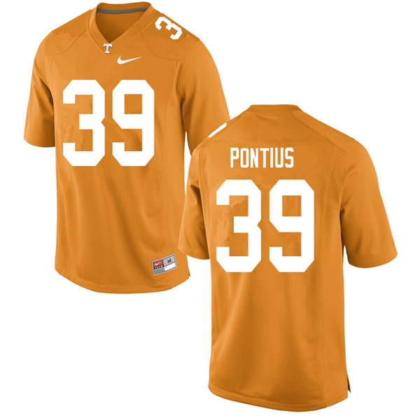 Men #39 Grayson Pontius Tennessee Volunteers College Football Jerseys Sale-Orange - Click Image to Close
